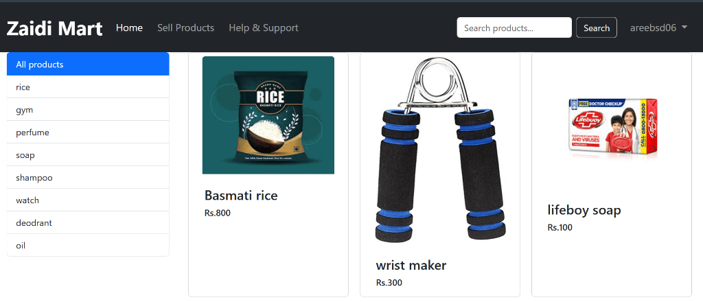 Zaidi Mart – E-Commerce Platform